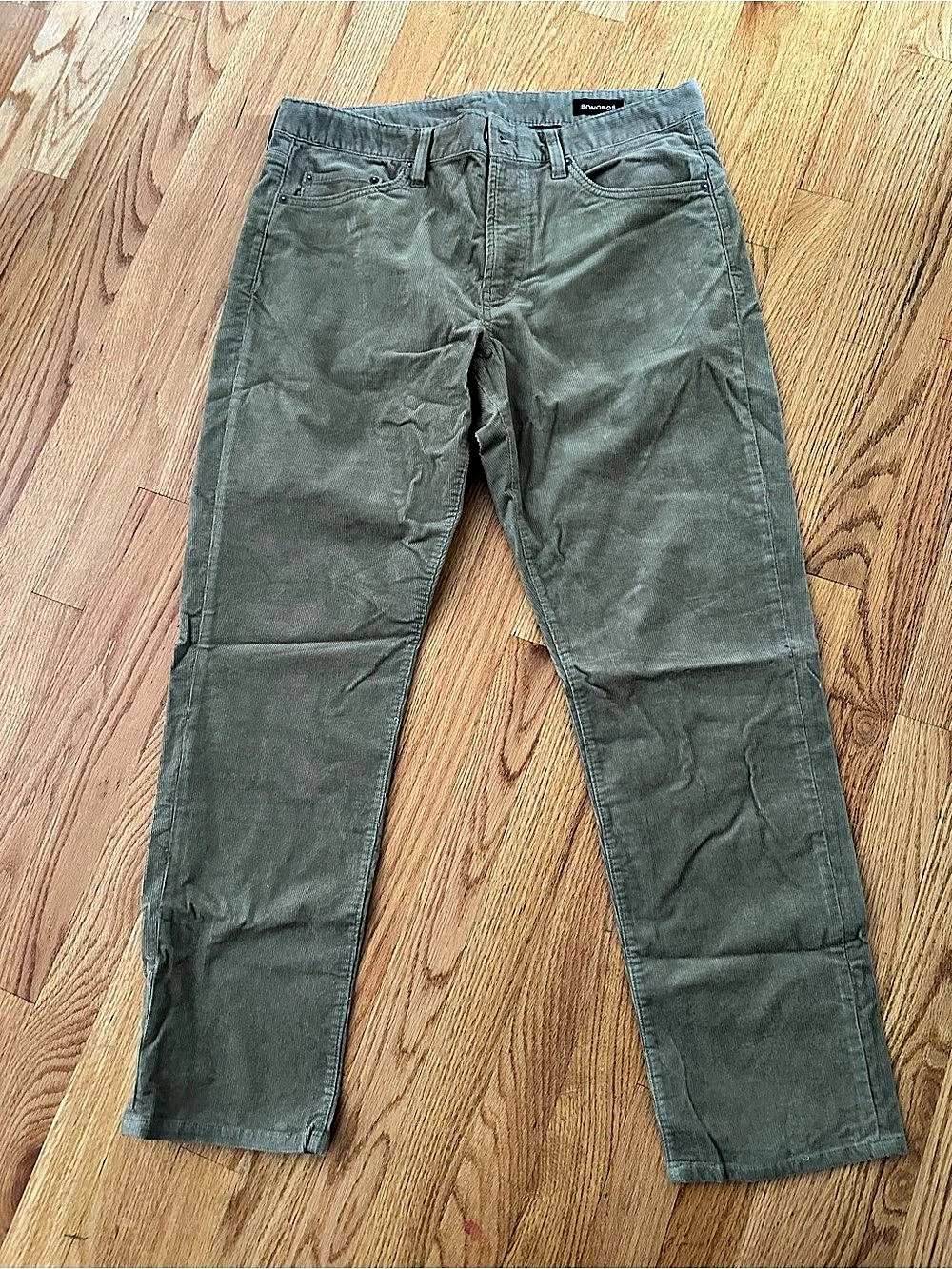 Bonobos Corduroy 5-Pocket Pants Men's Corduroy Pants in Dark Beige Size 32 NWT